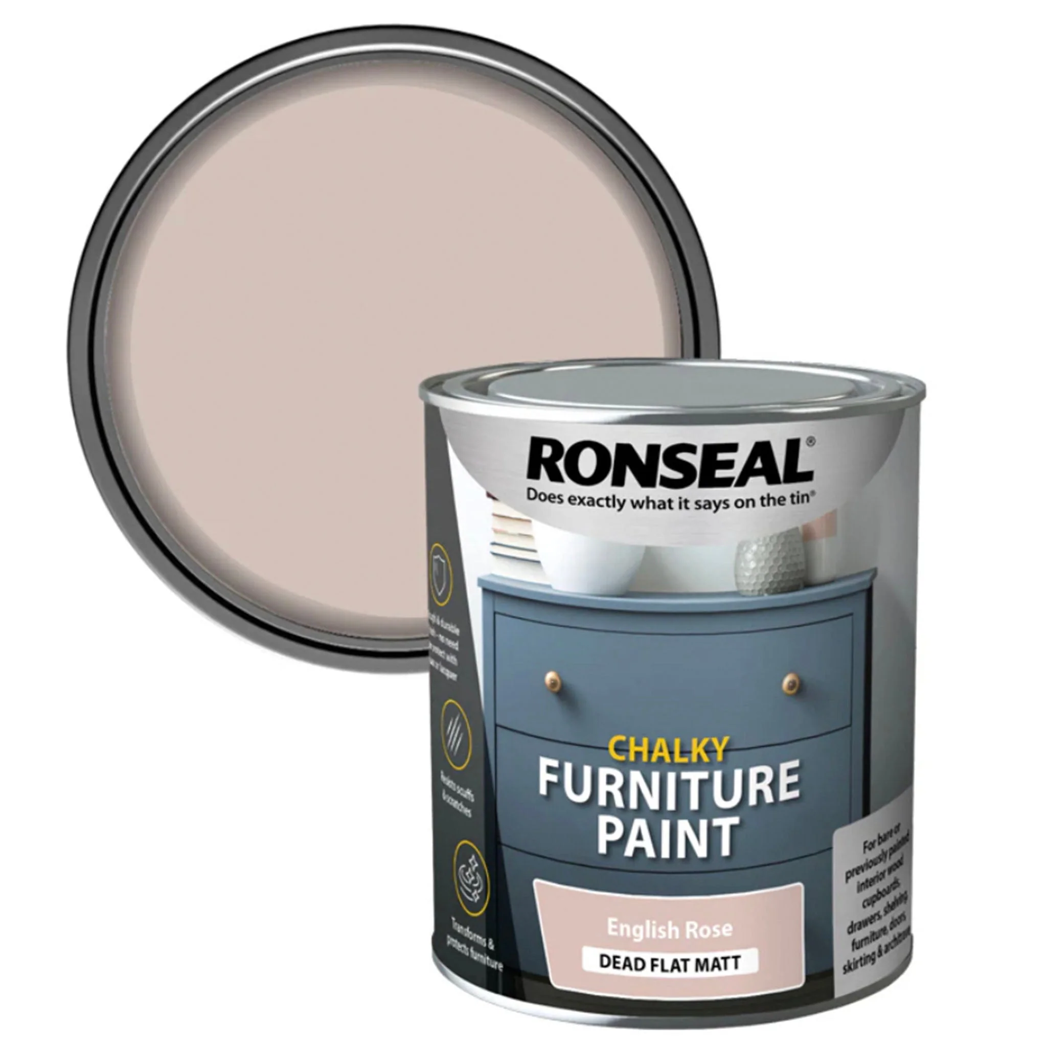 Ronseal Chalky Furniture Paint - 750ml - Image 8