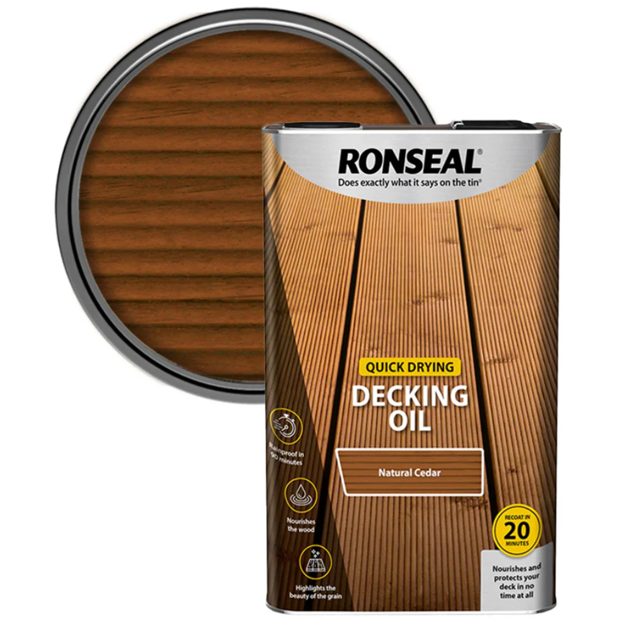 Ronseal Quick Drying Decking Oil - 5 litre - Image 4