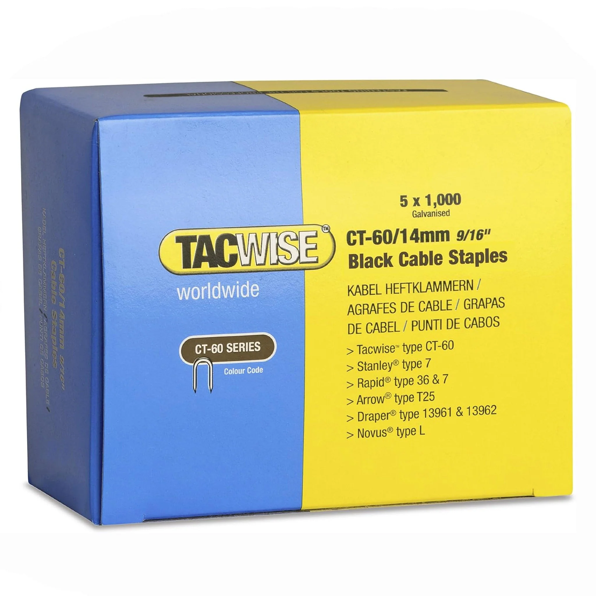 Tacwise CT-60 Cable Staples 10mm - 14mm - Image 11