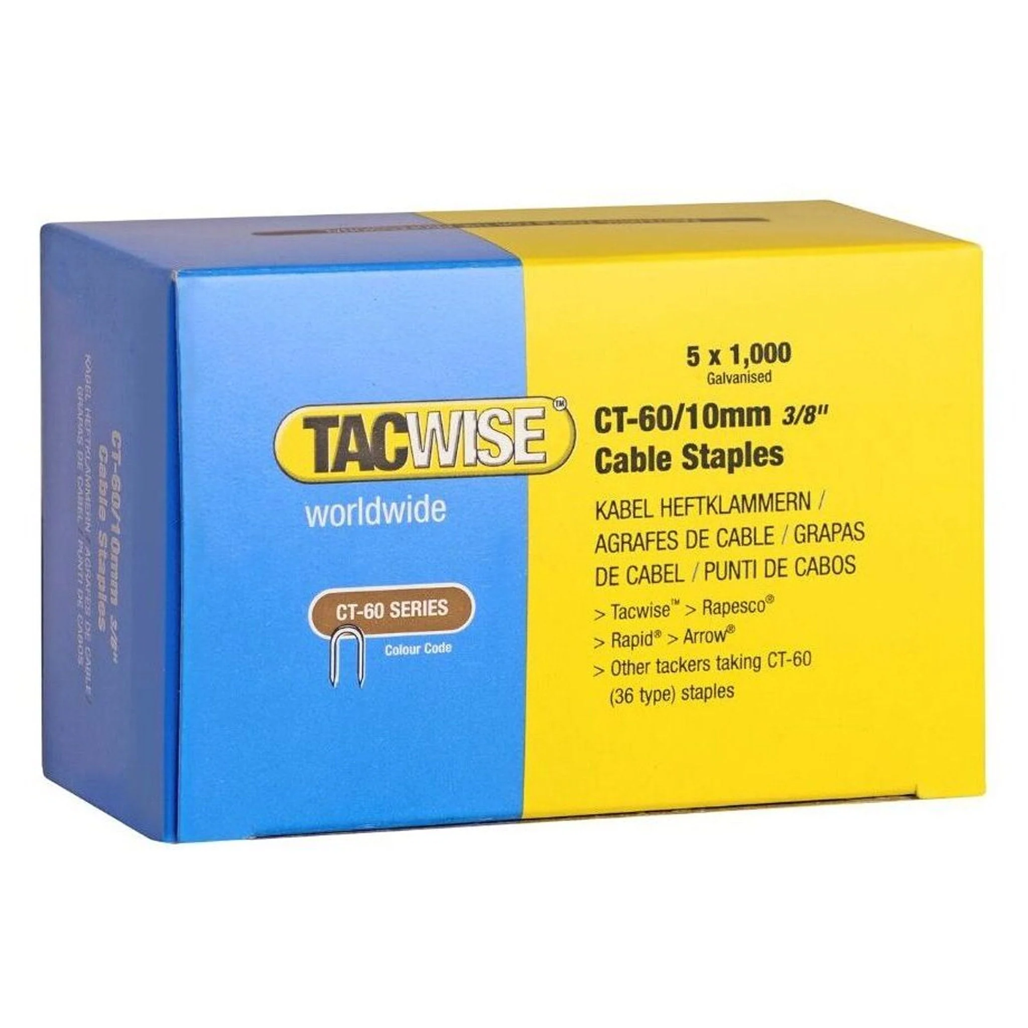 Tacwise CT-60 Cable Staples 10mm - 14mm - Image 5