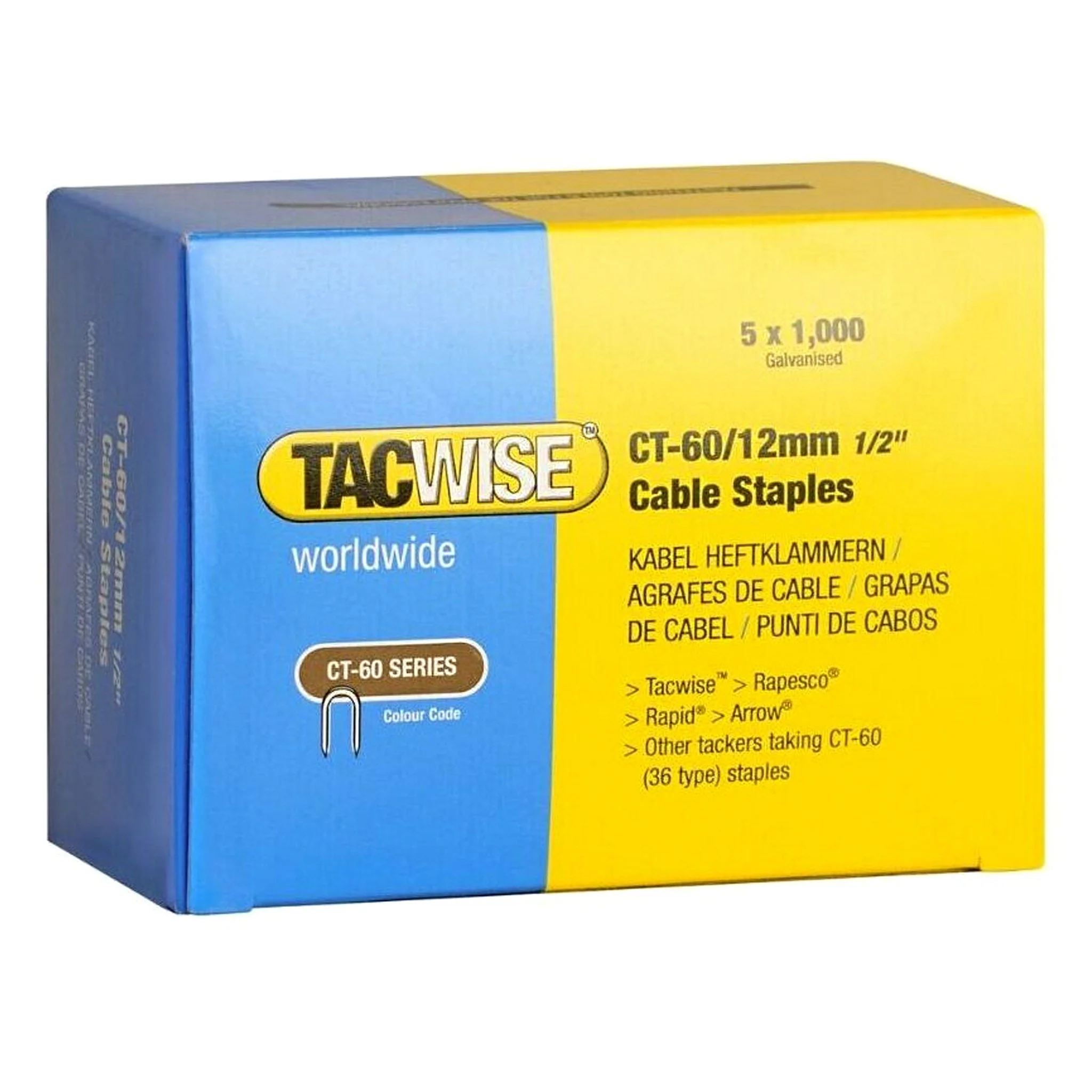 Tacwise CT-60 Cable Staples 10mm - 14mm - Image 7