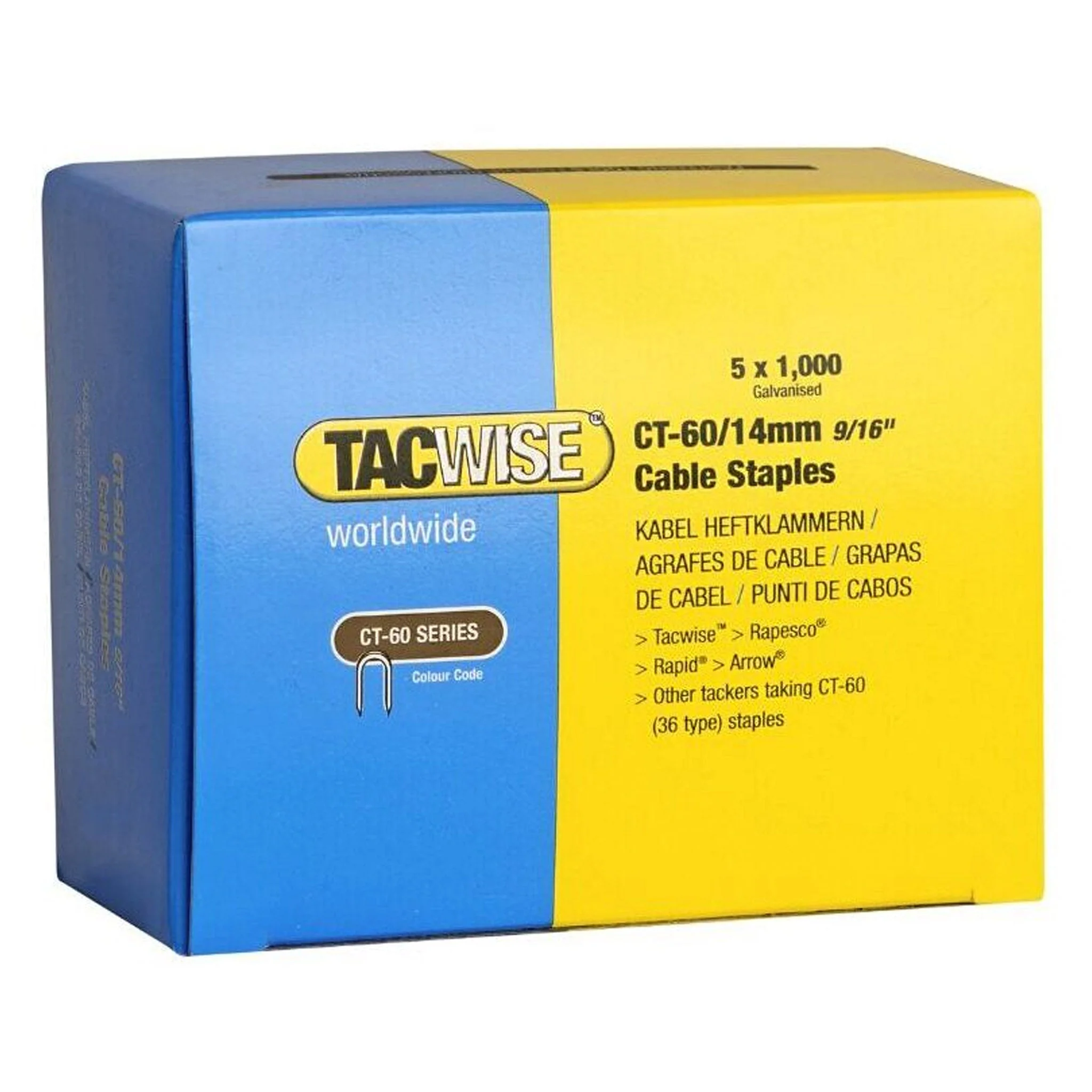 Tacwise CT-60 Cable Staples 10mm - 14mm - Image 9