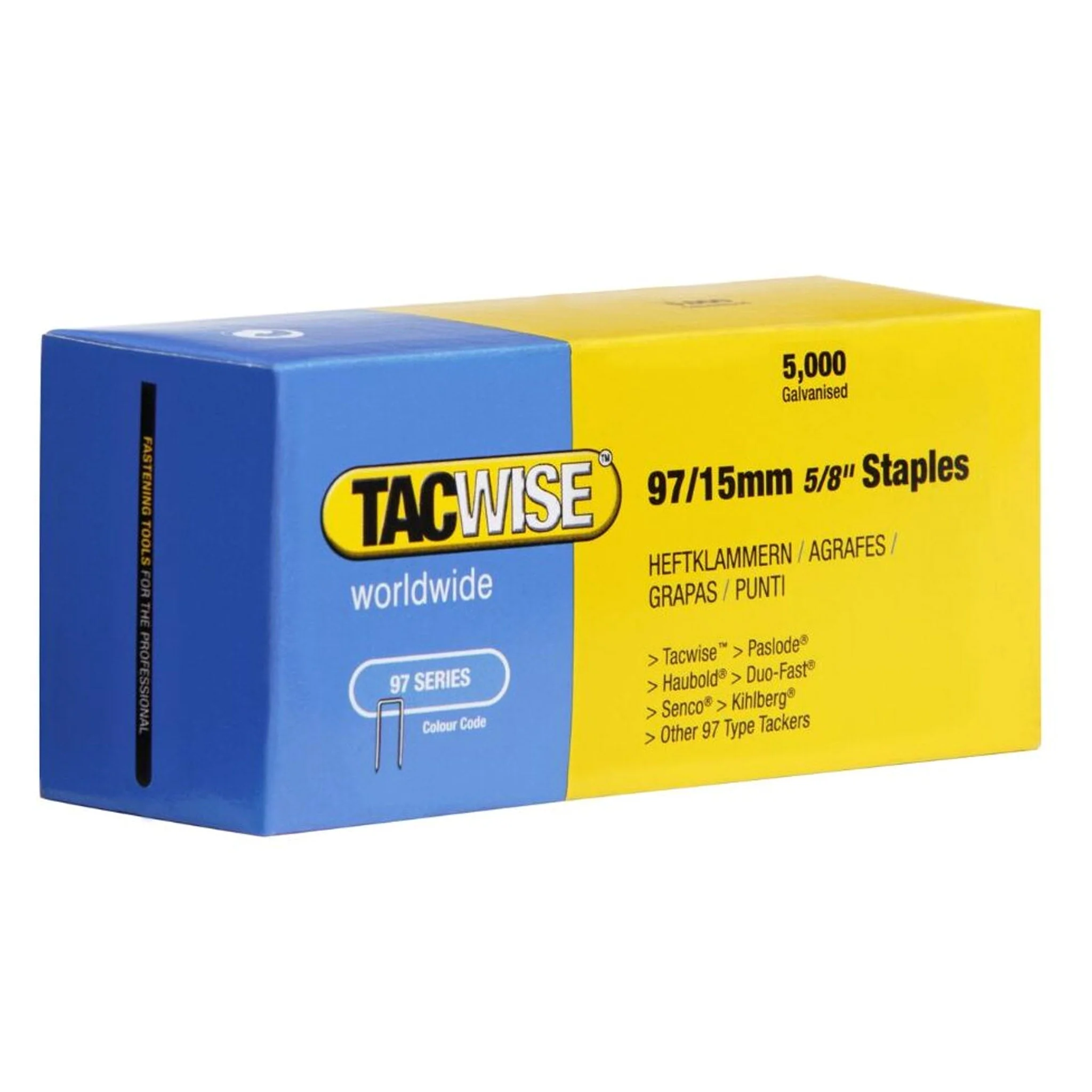 Tacwise Type 97 Narrow Crown Staples 10mm - 25mm - Image 4