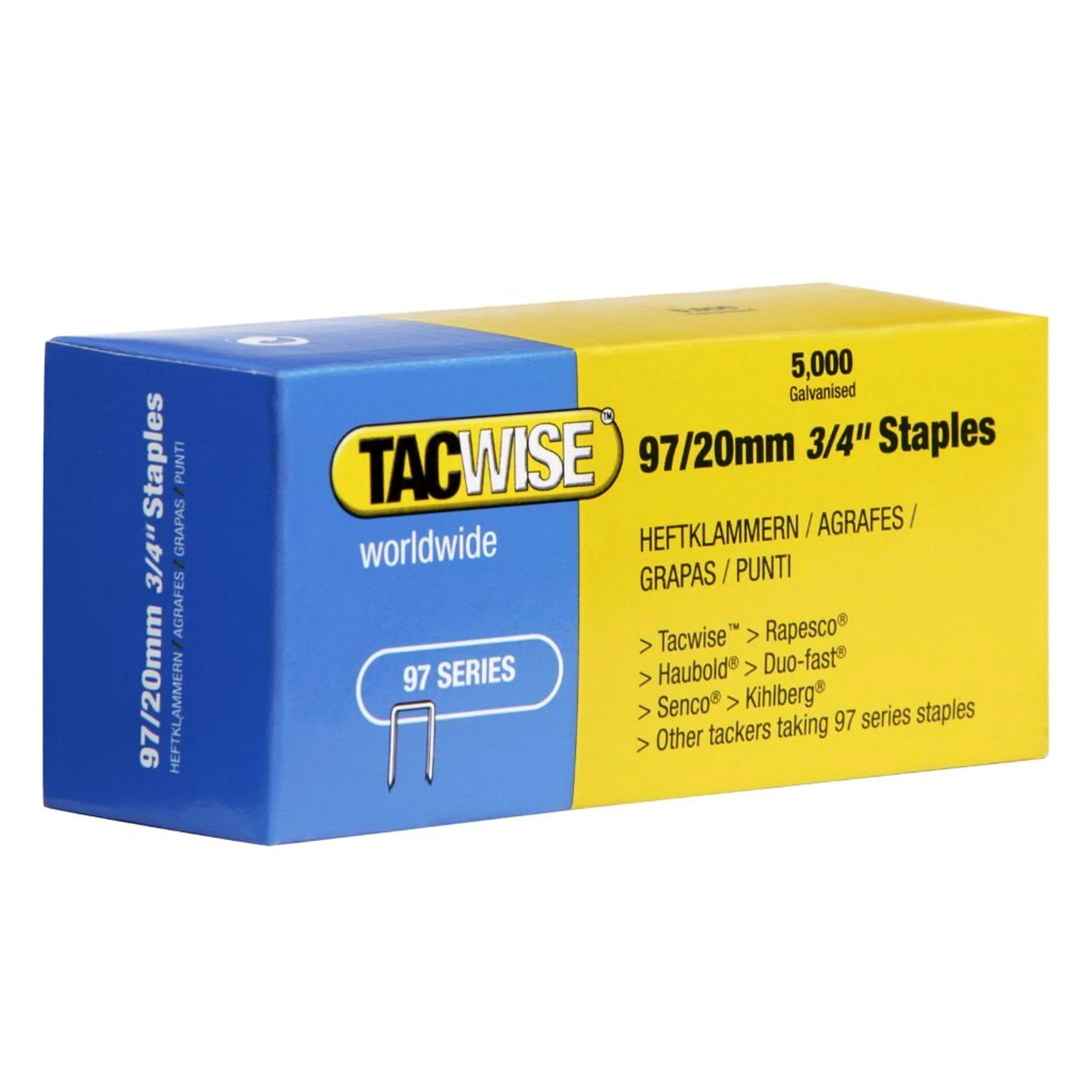 Tacwise Type 97 Narrow Crown Staples 10mm - 25mm - Image 5